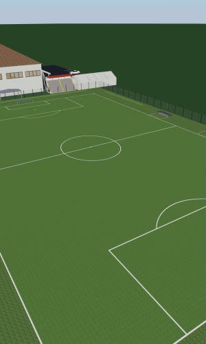 CAMPO DA CALCIO CON STRUTTURE VALLES